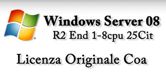 فوز سيرفر 2008 R2 Enterprise أو Windows سيفر 2008 ستاندرد البرامج الأصلية الرئيسية Retailbox الترخيص